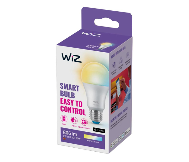 WiZ Wi-Fi BLE 60W A60 E27 927-65 TW 1PF/6 - 1182626 - zdjęcie 2